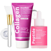 SKYNFLOW collagen face mask peel-off close-up for smoother skin preparation