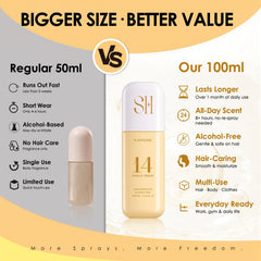 Slashome Vanilla Cream closeup nozzle shows alcohol-free formula gentle on hair