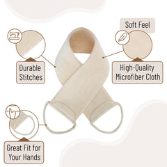 Slick Solutions tejido microfibra del aplicador facilita la absorción de lociones.