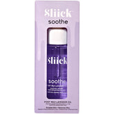 Sliick Soothe post-wax lavender oil bottle for calming after-wax skin