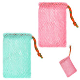 Sliverdew bolsa exfoliante para jabón en rosa, exfolia suavemente y mejora la espuma.