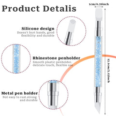 Sliverdew clear acrylic tube with crystal rhinestones for luxe detailing