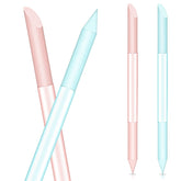 Sliverdew glass cuticle pusher angled head for precise lifting