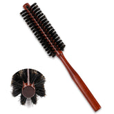 Sliverdew small round boar bristle brush with soft bristles for gentle scalp care