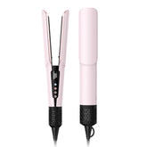 Slopehill 2-in-1 pink front view shows compact, stylish styling tool for glossy hair.