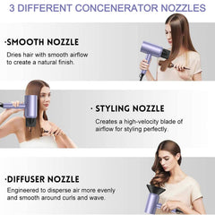 Slopehill professional ionic hair dryer back view showing ergonomic grip