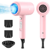 Slopehill professional ionic hair dryer pink front view for fast, salon-like drying at home.