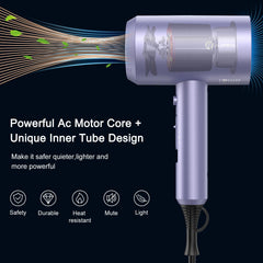 Slopehill professional ionic hair dryer side view highlights lightweight design