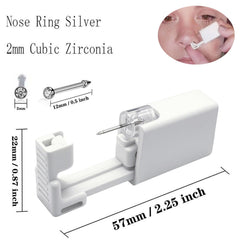 SLVIEKAE disposable piercing gun for safe nostril piercing at home