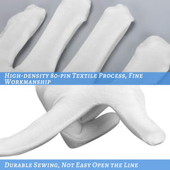 SLWJAXGT guantes de algodón blancos lavables y reutilizables para uso diario