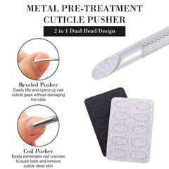 SmallCat cuticle pusher stainless steel body for durability