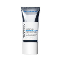 Smashbox Photo Finish Primerizer bottle close-up with hydration for dewy skin