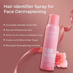 SMINTT Hair Identifier Spray provides a cooling, non-sticky barrier during shaving.