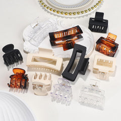 SMKSL large square clip provides strong grip for thick hair and voluminous looks.