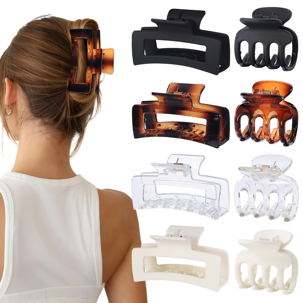 SMKSL small claw clip secures fine hair without slipping during daily styling