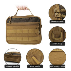 SMONT Toiletry Bag built-in 360° rotating hook for bathroom or campsite.