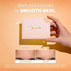 Parches Smoothies para frente: adherencia firme para uso nocturno.