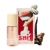 Snif Extra Whip bottle resting on a vanity for daily fragrance use