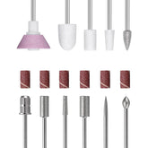 Snmzlc 11Pcs Nail Drill Bits Set for precise shaping and cuticle work
