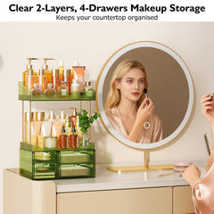 SNSLXH ABS material organizer with easy-clean trays resists stains