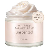 Snuggle Suds whipped tallow balm jar closeup showing creamy texture for sensitive skin