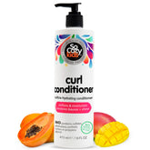 SoCozy Curl Conditioner: botella con dispensador para rizos suaves y desenredados