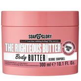 Soap & Glory The Righteous Butter jar close-up highlighting rich moisture for dry skin