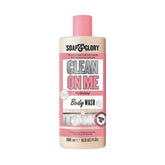 Soap & Glory Clean On Me bottle front showing Original Pink scent for daily moisture