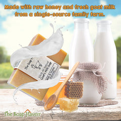 The Soap Haven unscented goat milk bar packaging image emphasizes fragrance-free care.