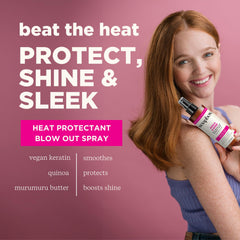 Shine-boost with vegan keratin for glossy results.