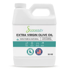 Soapeauty Extra Virgin Olive Oil bottle for skin hydration and natural moisturization.