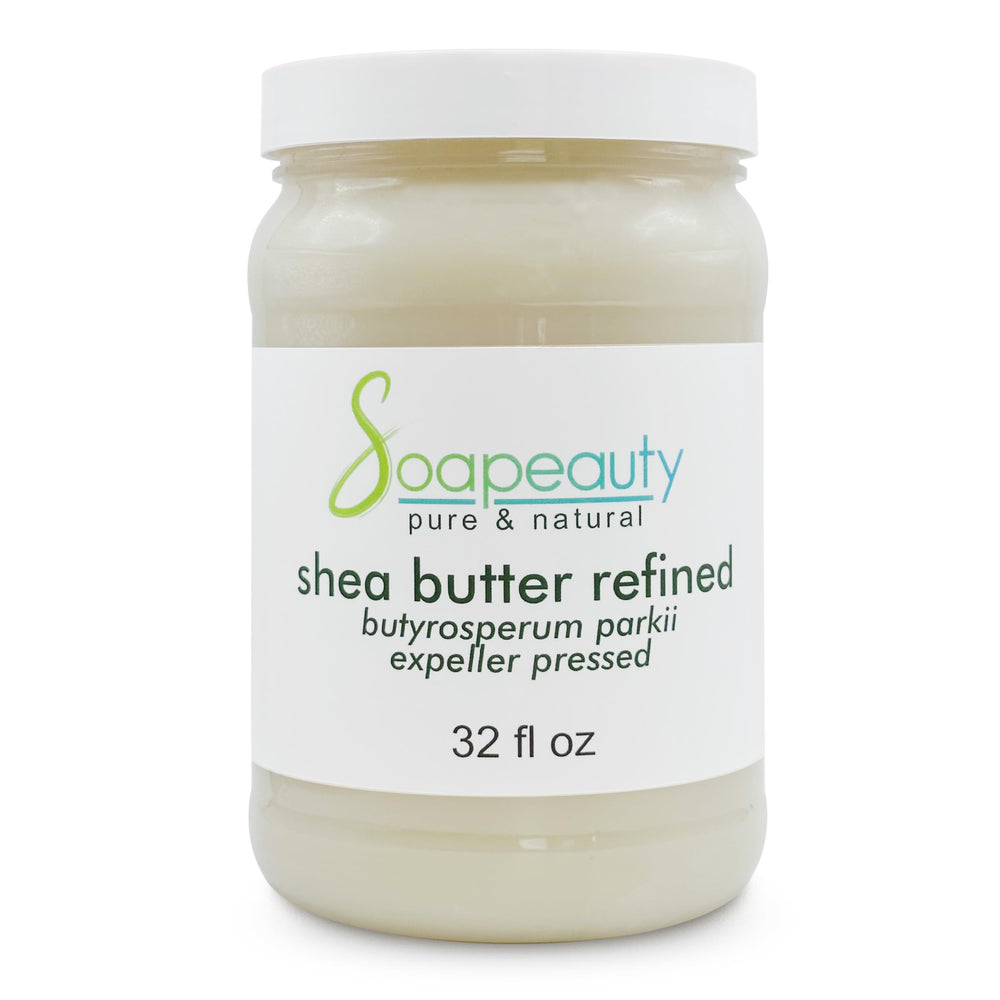 Soapeauty odorless shea butter jar showing pure texture for skincare