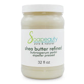 Soapeauty odorless shea butter jar showing pure texture for skincare