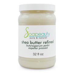 Soapeauty odorless shea butter jar showing pure texture for skincare