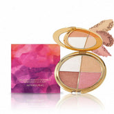Soelegant paleta 4 colores, compacto para maquillaje diario.