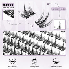SOFENIDA precision tweezers placing lash clusters for precise application