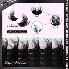 SoFenida D-curvature clusters add natural depth while sustaining a dramatic, 3D effect.
