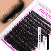 SOFENIDA Lash Clusters Kit 80D packaging showcases premium density for dramatic lashes.