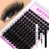SOFENIDA lash clusters kit front packaging showcasing bold at‑home drama