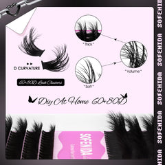 SOFENIDA volume-thick 60D-80D clusters create dense fullness with fewer extensions.