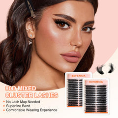SOFENIDA wispy cat-eye lashes deliver fast, comfortable daily wear.