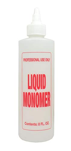La botella Soft'n Style B65 para monómero de 8 oz escalas de medición.