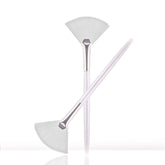 Soft 'N Style Taklon fan mask brush acid applicator for even glycolic peel application.