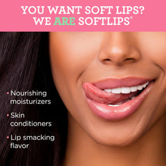 Bálsamo SoftLips sandía en tubo, aplicación suave para protección SPF 20.