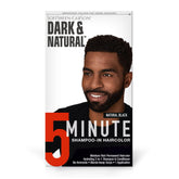 SoftSheen-Carson Dark and Natural bottle pour shows jet black color with lasting gray coverage.