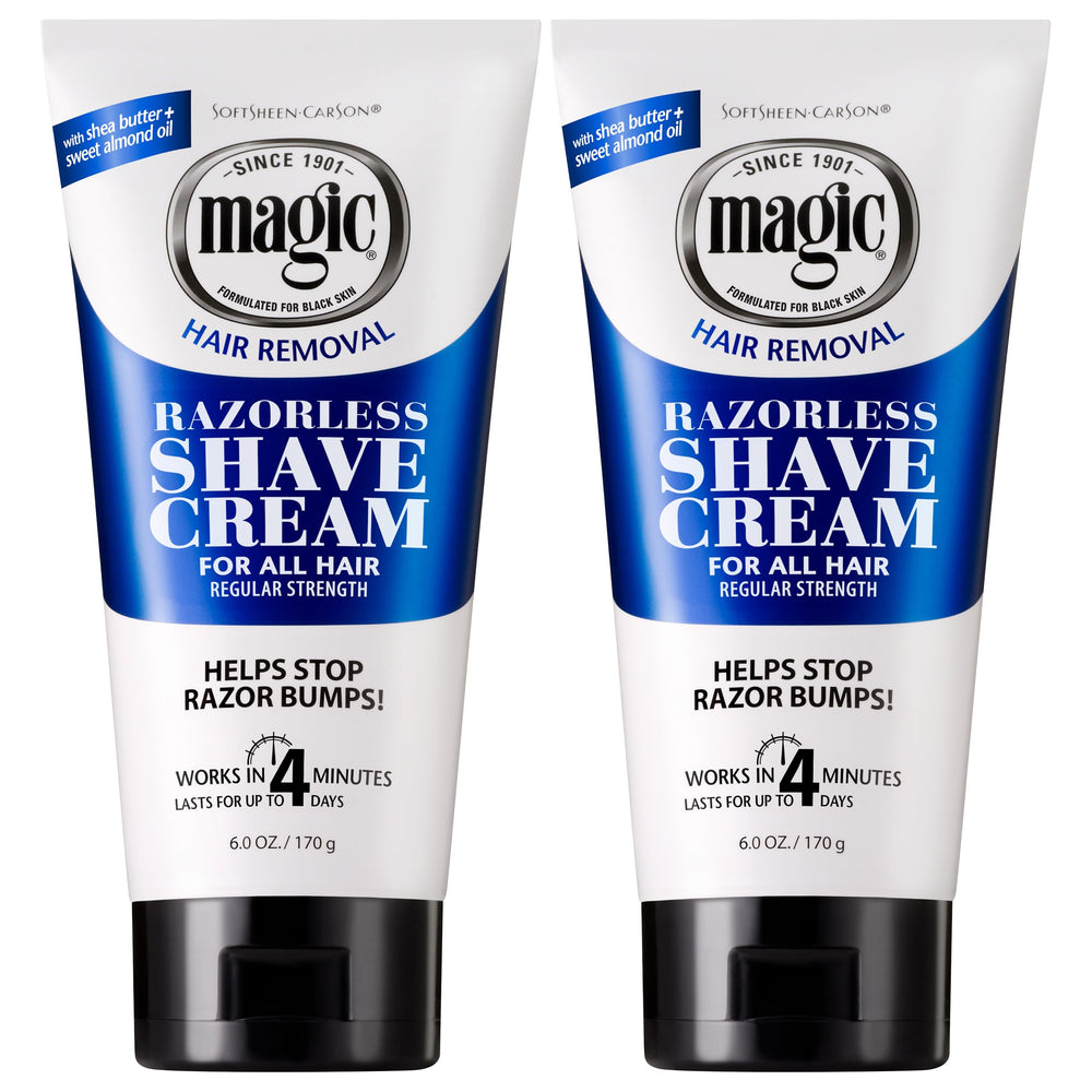 SoftSheen-Carson Magic Razorless Cream for bald-head application delivers smooth, bump-free results without a razor.