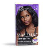 SoftSheen Dark and Lovely Jet Black 371 bottle pour for smooth, even color application.