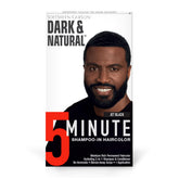 SoftSheen Dark & Natural 5 Minute Shampoo-In Haircolor bottle delivering jet-black color