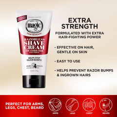 SoftSheen-Carson Magic Razorless Cream tube displays convenient depilatory formula.