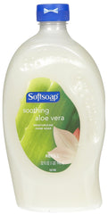 Softsoap Aloe Vera: botella de relleno para manos suaves con fragancia fresca.